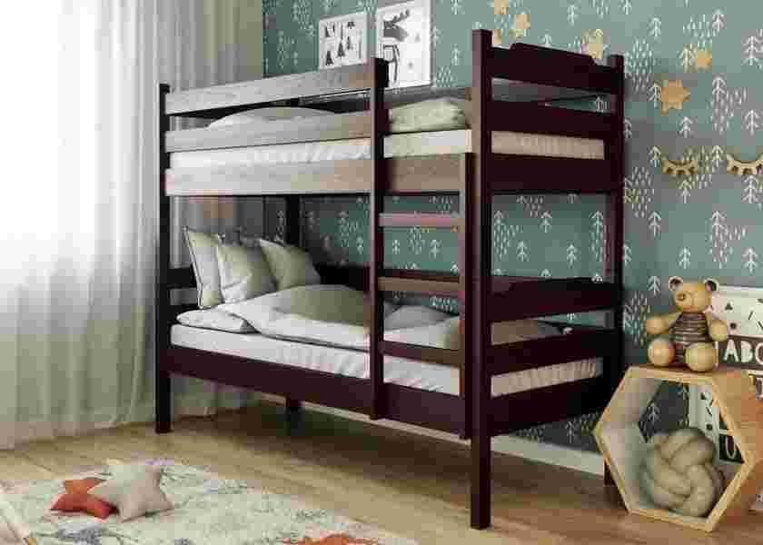  Ліжко двоярусне дерев'яне Милена-2, фото 2