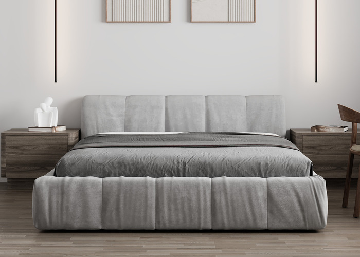 Кровать мягкая Бонни Slim, фото 1 Кровать мягкая Бонни Slim, фото 1