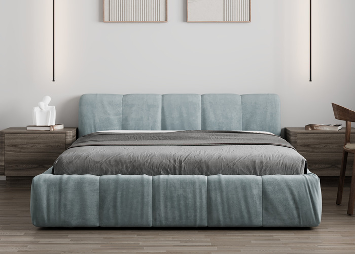 Кровать мягкая Бонни Slim, фото 2 Кровать мягкая Бонни Slim, фото 2